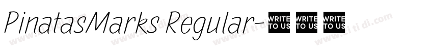 PinatasMarks Regular字体转换